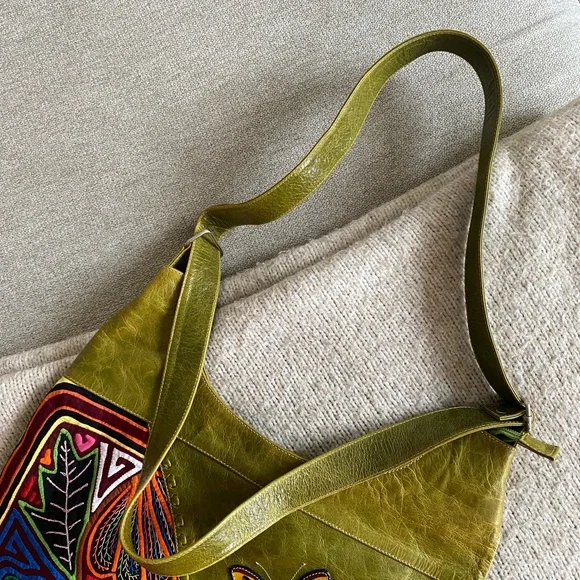 NEW Handmade Leather Boho Hippie Patch Work Bag/Purse - Picture 10 of 17